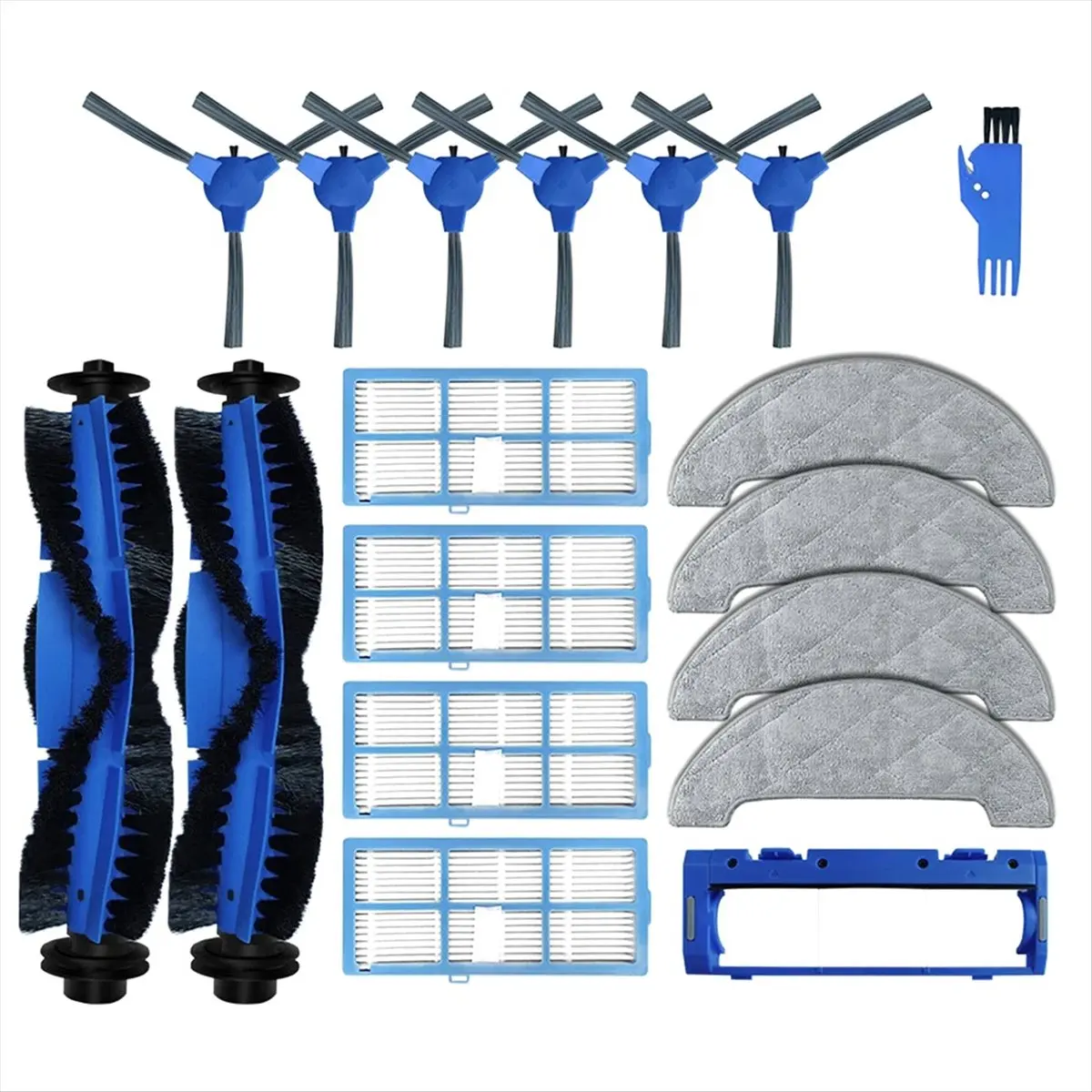 

Запасные части и аксессуары для робота-пылесоса Proscenic 850T / 850P: боковая щетка, HEPA-фильтр, тряпка для влажной уборки