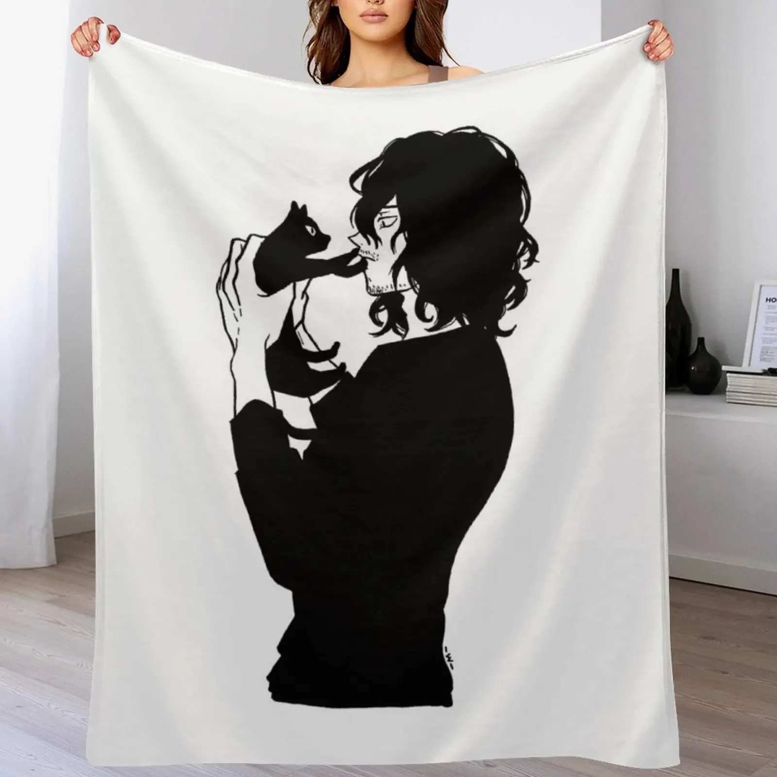 

Aizawa Cat Throw Blanket No Pilling Soft Warm Blanket for Bed