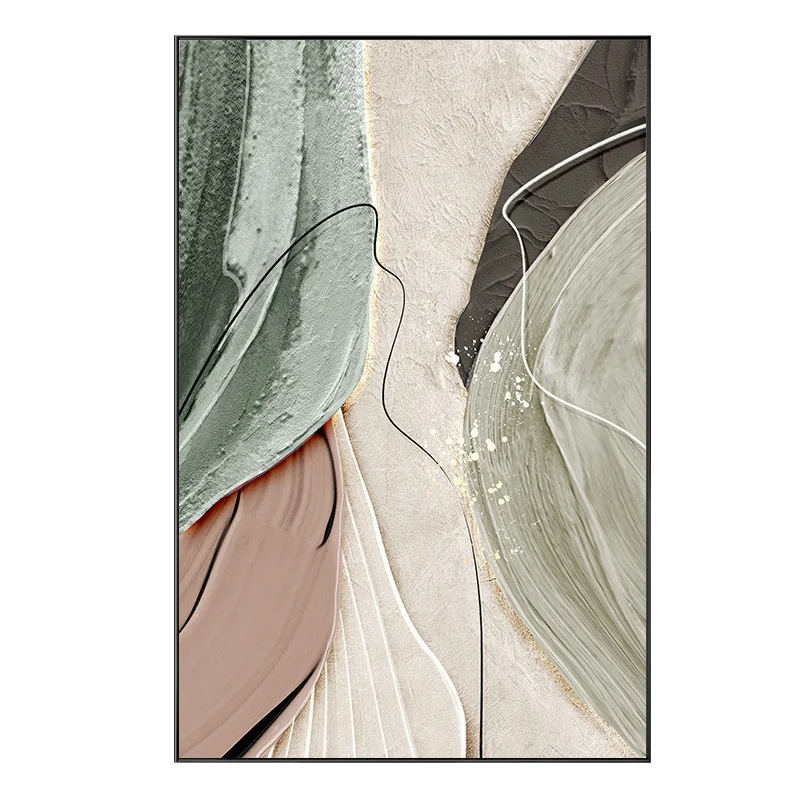 

Oil painting hand-painted abstract texture modern simple living room decorative painting entrance entrance hanging painting