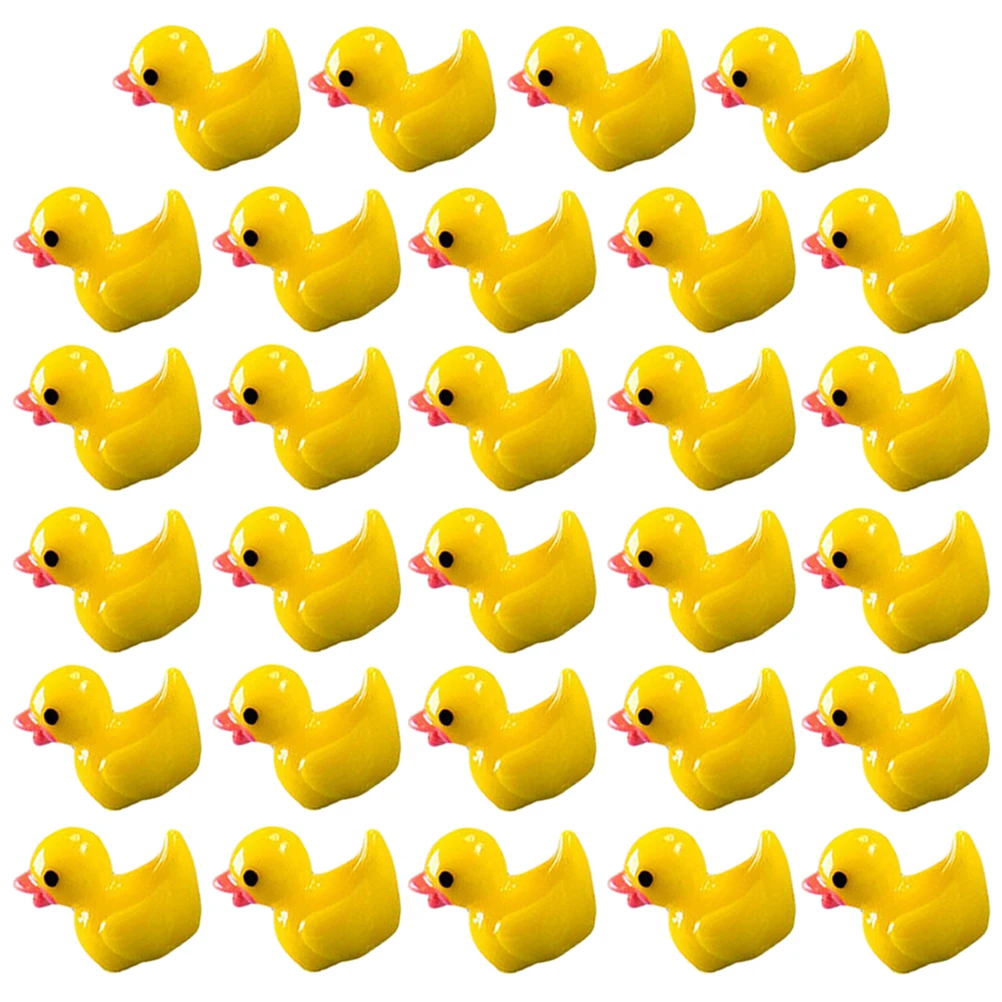 220 Stück Moos-Mikrolandschaftsornamente, Miniaturharz, Tiere, Enten, zum Dekorieren von Figuren