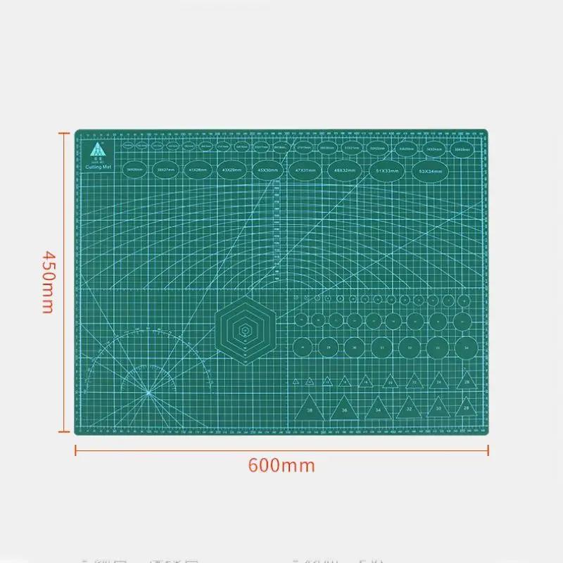 A2 60x45cm Cutting Boards Self-Healing Grid Line Cutting Mats Craft Card Multicolor Double-Sided Desktop Manual Cutting Pads
