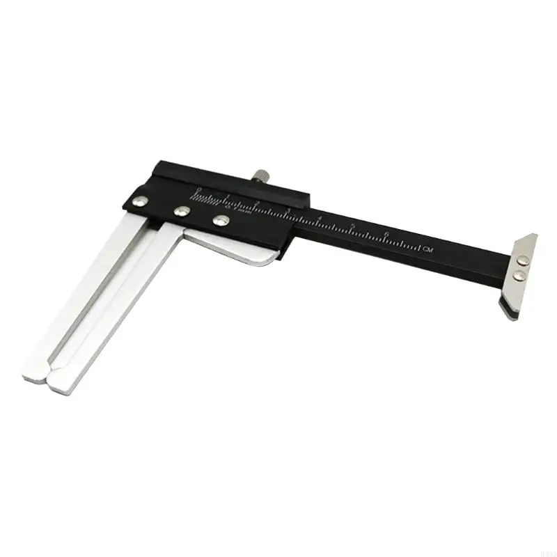 

B46D Brake Disc Thickness Measuring Caliper Vernier Ruler Tyre Tire Depth Gauge