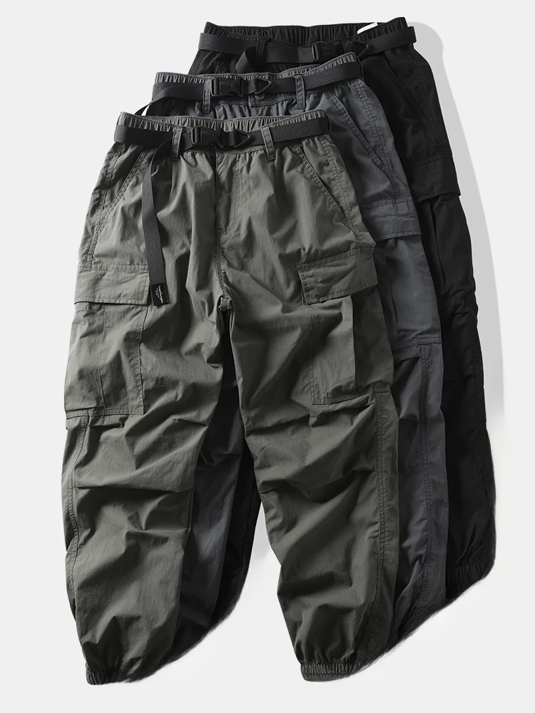 

Ретро-джинсы в японском стиле с широкими штанинами, быстросохнущие, повседневные длинные брюки для мужчин, свободный крой, молодежный стиль, на все сезоны