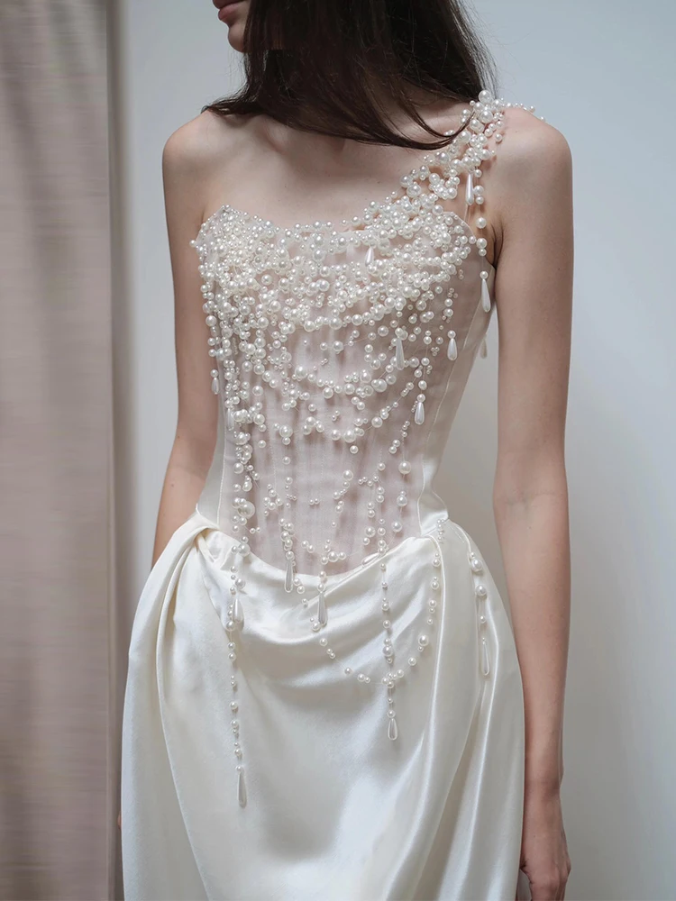 

Вечернее платье Ele Bride с бретелями, винтажное, с длинной юбкой, для свадьбы, помолвки, выступлений и повседневного использования