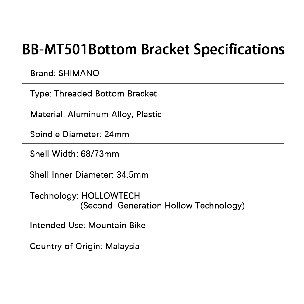 SHIMANO FC-MT510-1 1x8/9/10/11/12-Gang ​ ​ MTB 170/175mm WUZEI 96BCD 32/34/36/38/40T BSA-MT501/PA-MT500 Mountainbike-Kurbelgarnitur – Detail 5