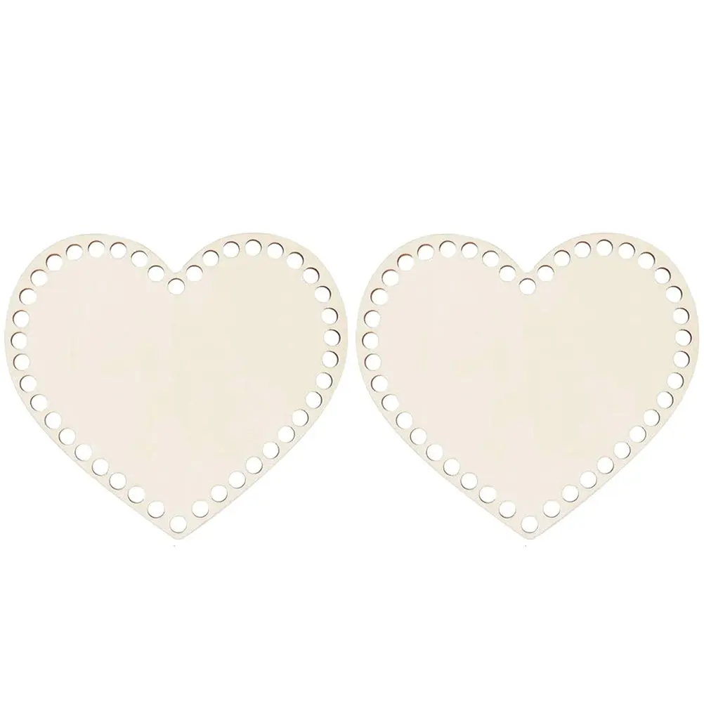 

2 шт. деревянные основы для корзин в форме сердца, основания для сумок DIY, деревянные дни для сумок, для изготовления сумок, корзин для хранения, принадлежности для рукоделия