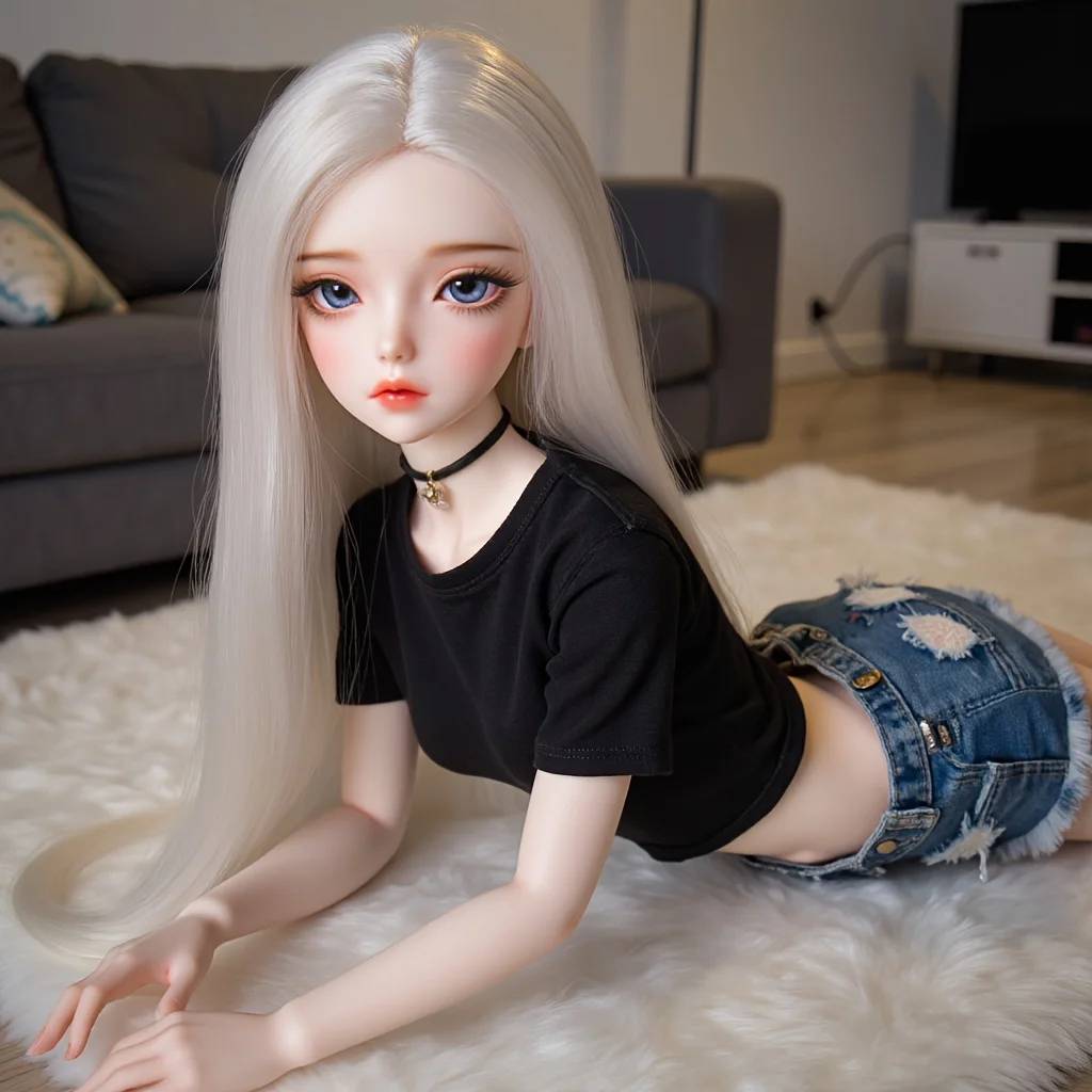 Bambola anime stile campus da 65 cm con doppia coda di cavallo, figura posizionabile con corpo morbido in TPE, decorazioni per la casa da collezione, venditore USA Shipp locale