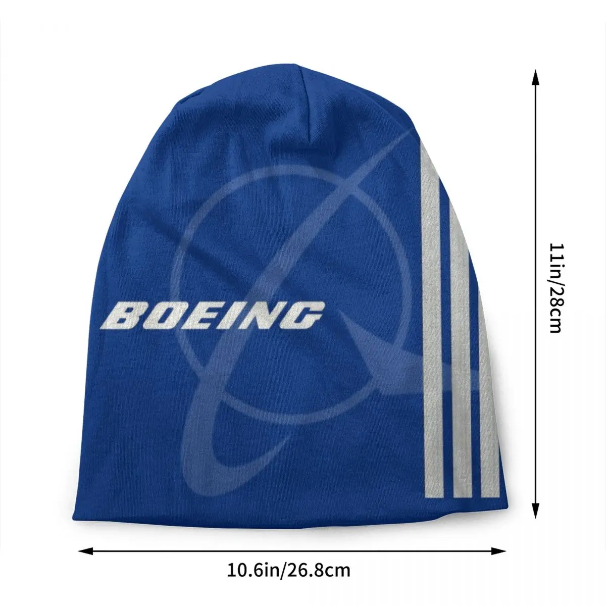 Boeing 777X Captain Stripes Skullies Beanies Caps Unisex Cool Winter Knitting Hat Aviation Aviator Flight Pilot Bonnet Hats