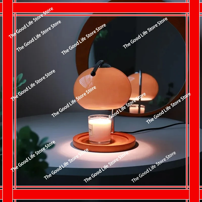 

Retro Glass Table Lamp Aromatherapy Candlestick Lamp Bedroom Bedside Atmosphere Desk Study Office Home Candle Warmers