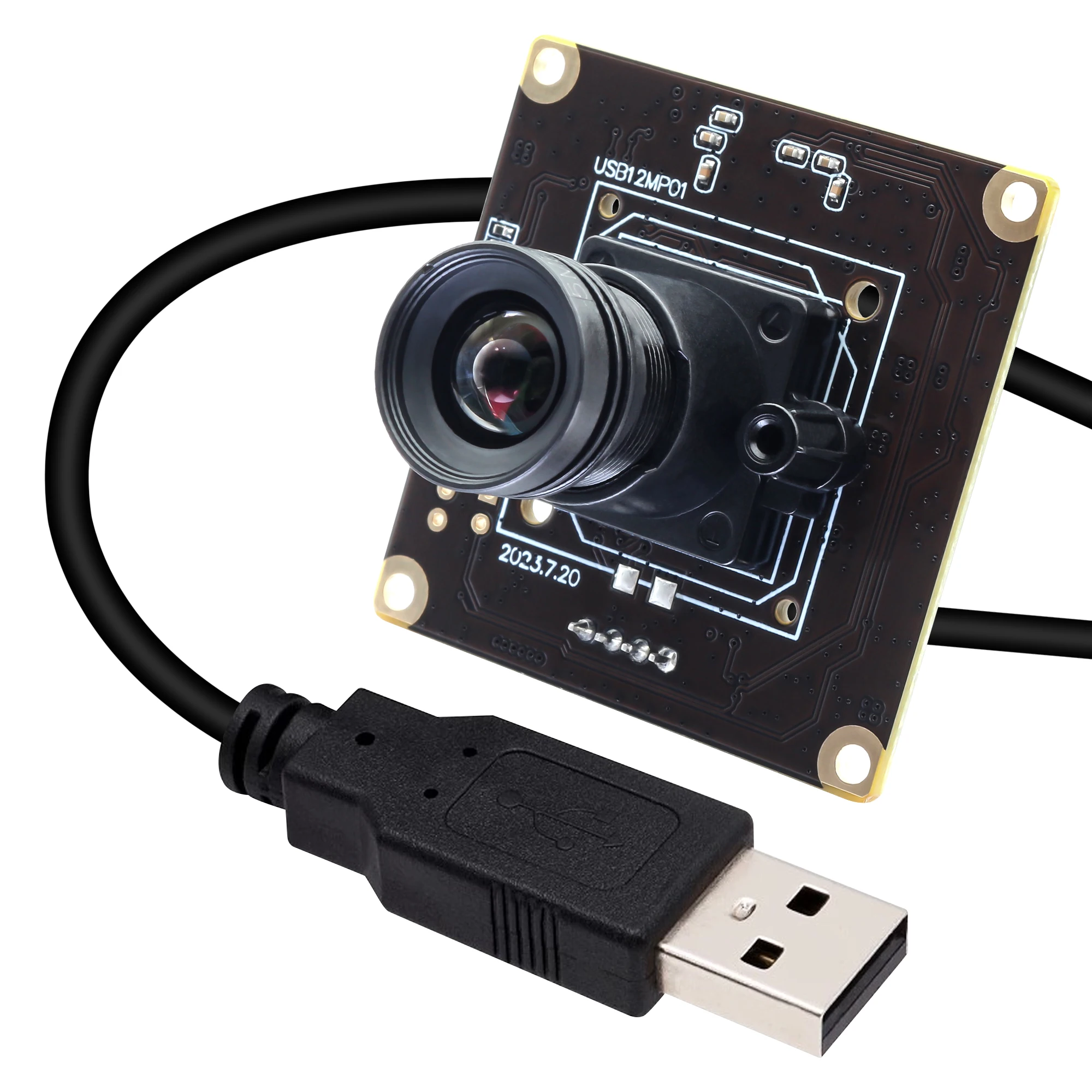 12MP 3840*3040 USB Camera IMX577 High Speed 120fps 1080P USB Camera for Golf Simulator