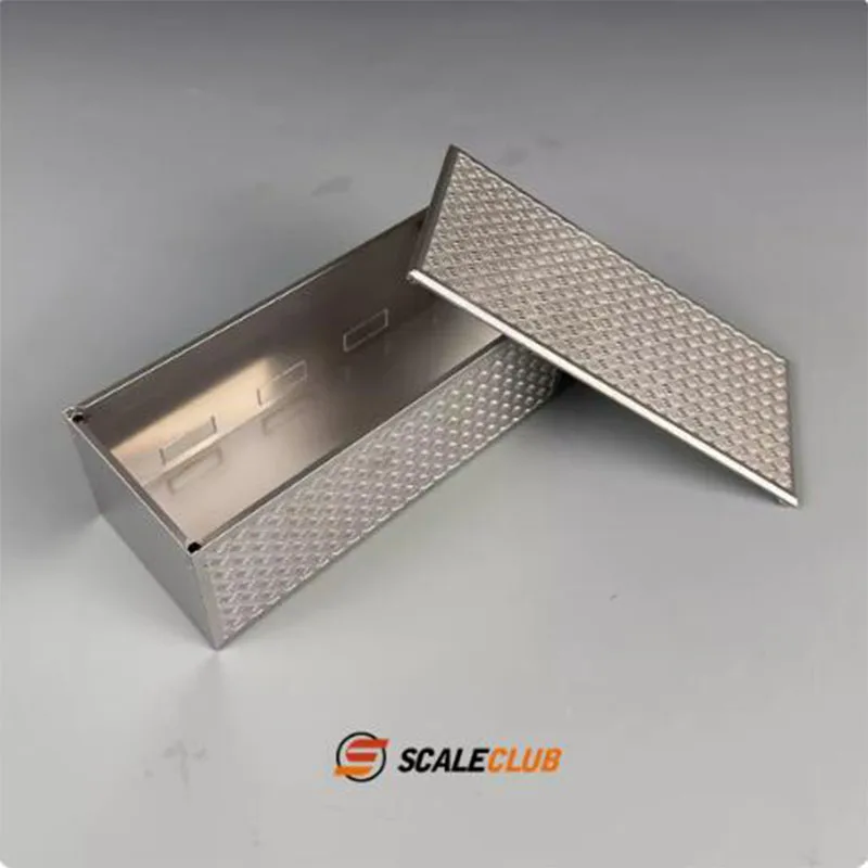 Scaleclub RC 1/14 Toolbox Battery Box Storage Box Container For Tamiya 1/14 RC Truck 770s Actros Arocs MAN TGX Acceesories