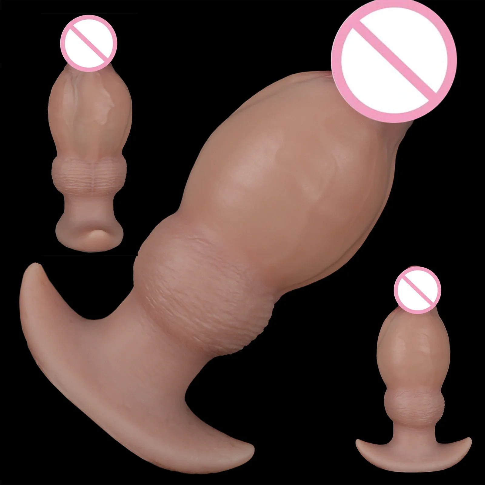 Max 8.2cm Inflatable Butt Plug Huge Anal Dildo Silicone Sex Toy Women Men Anal Extender 18+ Prostate Massage G-spot Stimulation