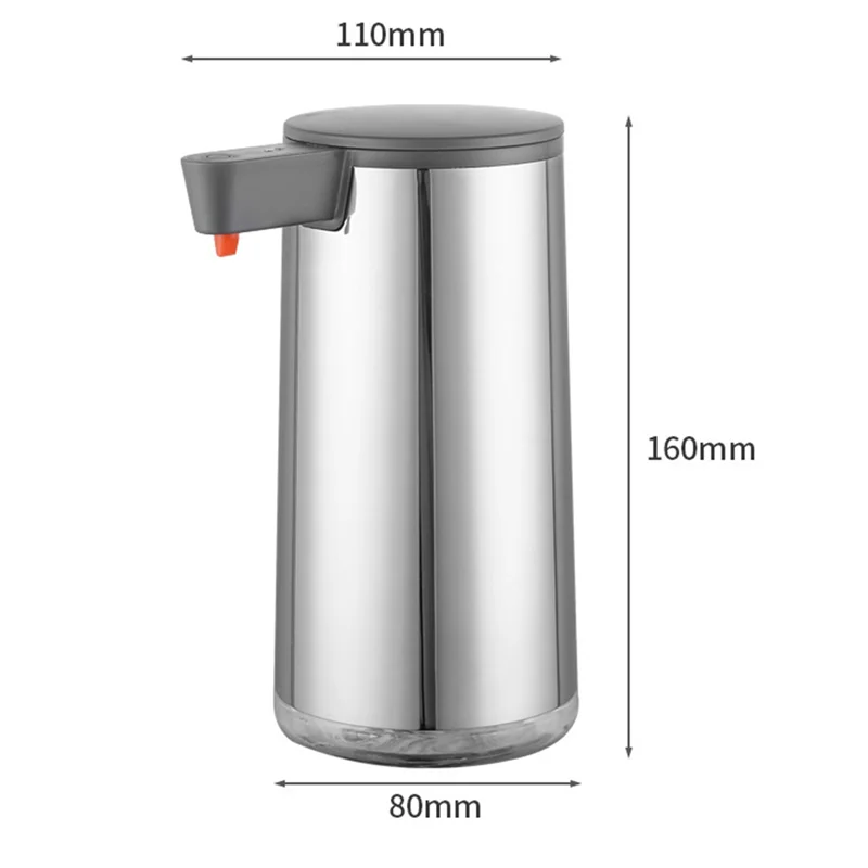 ABLL-เครื่องจ่ายสบู่เหลวสแตนเลสเครื่องจ่ายสบู่อัตโนมัติพร้อมเซ็นเซอร์อินฟราเรดเครื่องจ่ายสบู่เหลวมือสําหรับห้องน้ํา