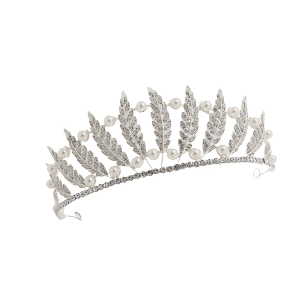 

Rhinestone Crown Bridal Tiara Hair Hoops Headwrap Wedding Dress Headdress Women Headb Lightweight Durable Non Fading Crystal