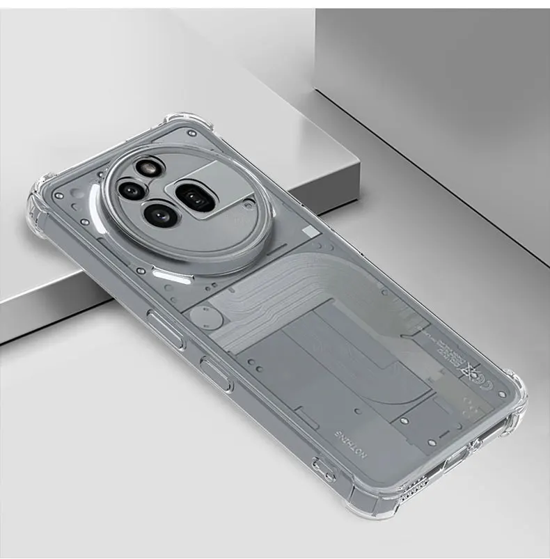 سميكة الغبار كيس الهواء حالة شفافة ل لا شيء الهاتف 3A برو 2A زائد الهاتف 3 CMF الهاتف 1 2 برو غطاء واضح