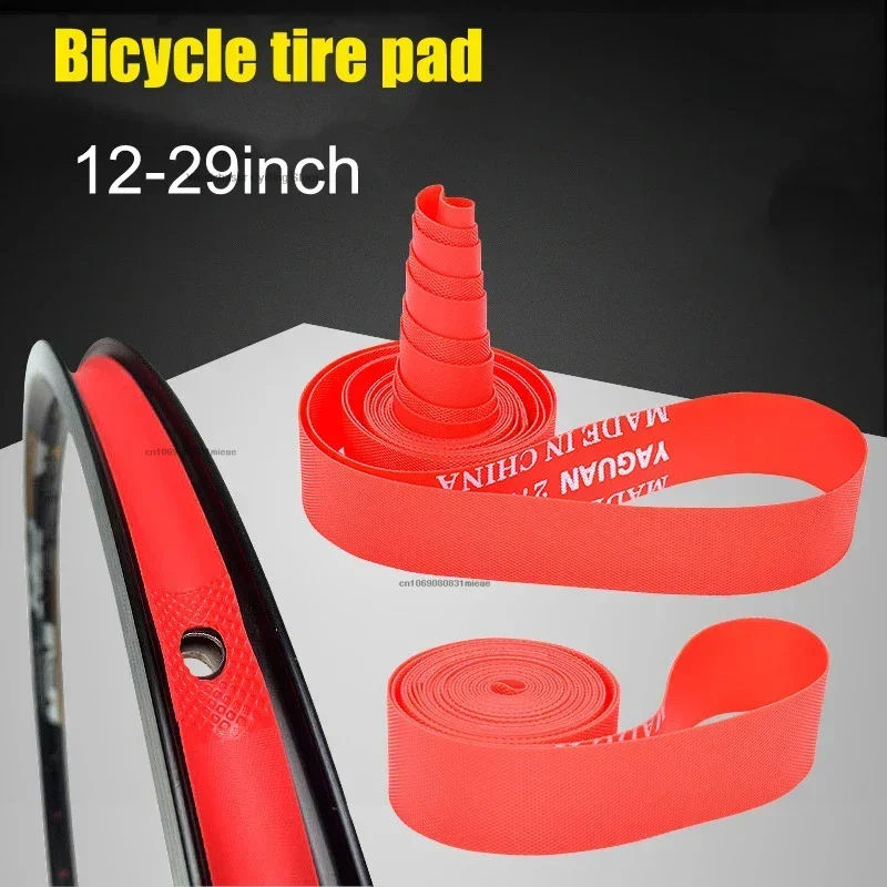 Bicycle Rim Strip Tire Liner Inner Tube Protector PVC Rim Tape for 700C 12 14 26 27.5 29 Inch MTB Road Bike Anti-Stab Tire Pad