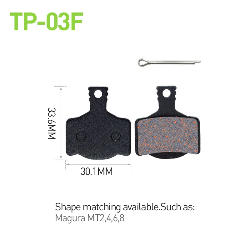 8/10/20 Pairs Semi-Metallic Bicycle Hydraulic Disc Brake Pads for Magura MT2 MT4 MT6 MT8 MTS Caliper Wear-resistant Brake Pads