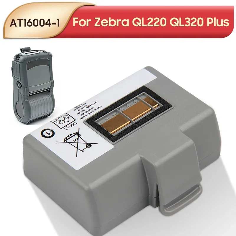 

AT16004-1 Сменный аккумулятор для Zebra QL220 QL320 Plus QL220+ QL320+ 1900 мАч Аккумуляторы для мобильных принтеров