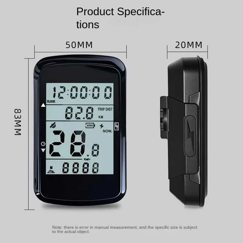 YTYINWaterproof Wireless GPS Bicycle Computer Odometer Speed Sensor USB Rechargeable For Road & Mountain Biking