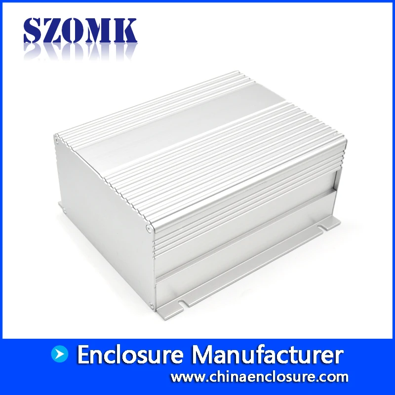 Wall Mount Aluminum Extrusion PCB Enclosure Extruded Electronic Box Aluminum Casing PCB Housing for Project 28x104x95mm