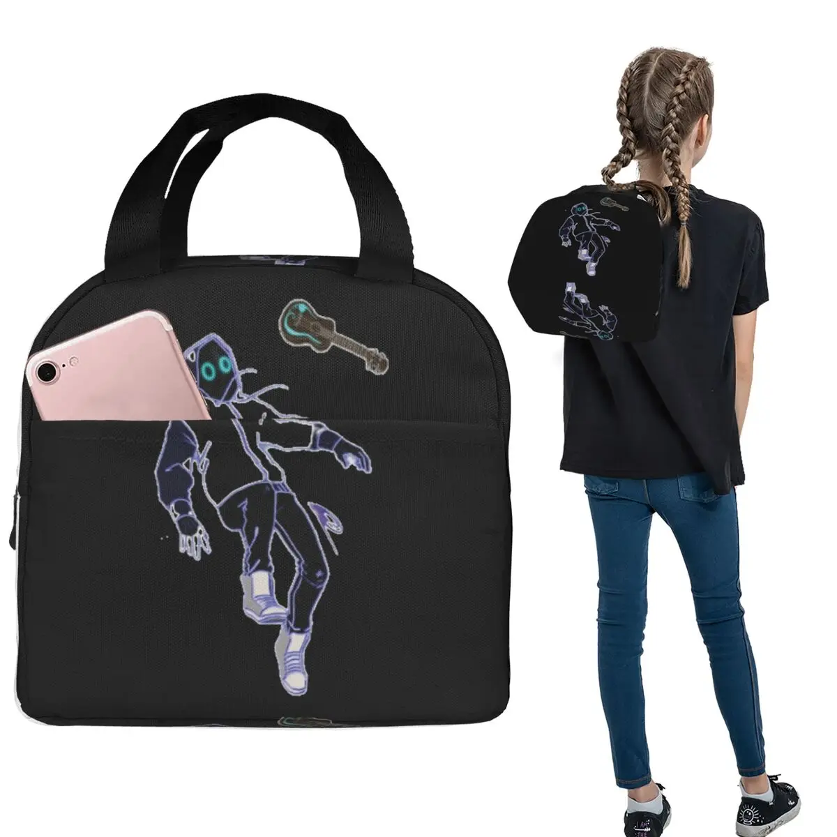 Boywithuke Concert Insulated Lunch Bag for Women Kids Leakproof Food Boxes Thermal Lunch Box Tote