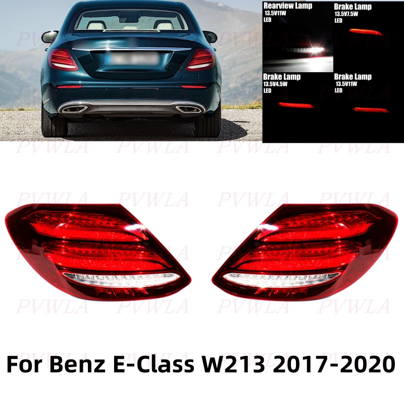 

LED Tail Light For RHD Benz E-Class W213 E180/200/300/350/400/43/63 2017-2020Brake Light Car Accessories A2139067700 A2139067800