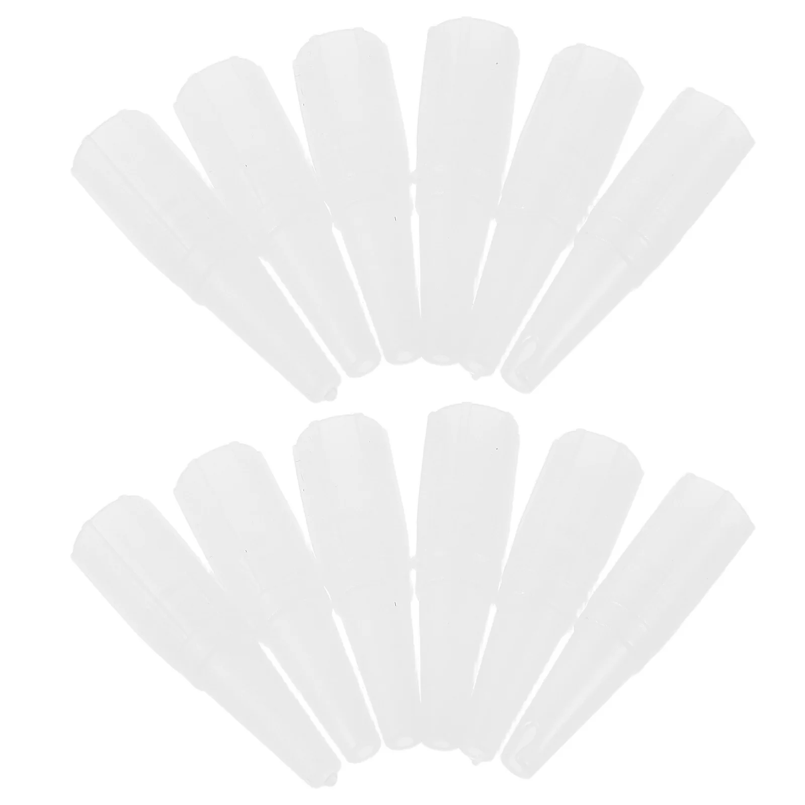 

500Pcs Clear Plastic Eyebrow Caps Precision Antileak Replacement Covers for Professional Artists