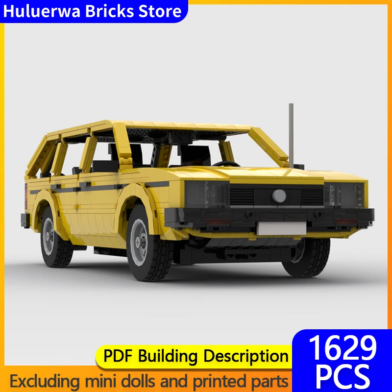 

Модель Speed Champion MOC, строительные кирпичи Passat B2, универсал, модульная технология, подарки, праздник, сборка, детские игрушки, костюм