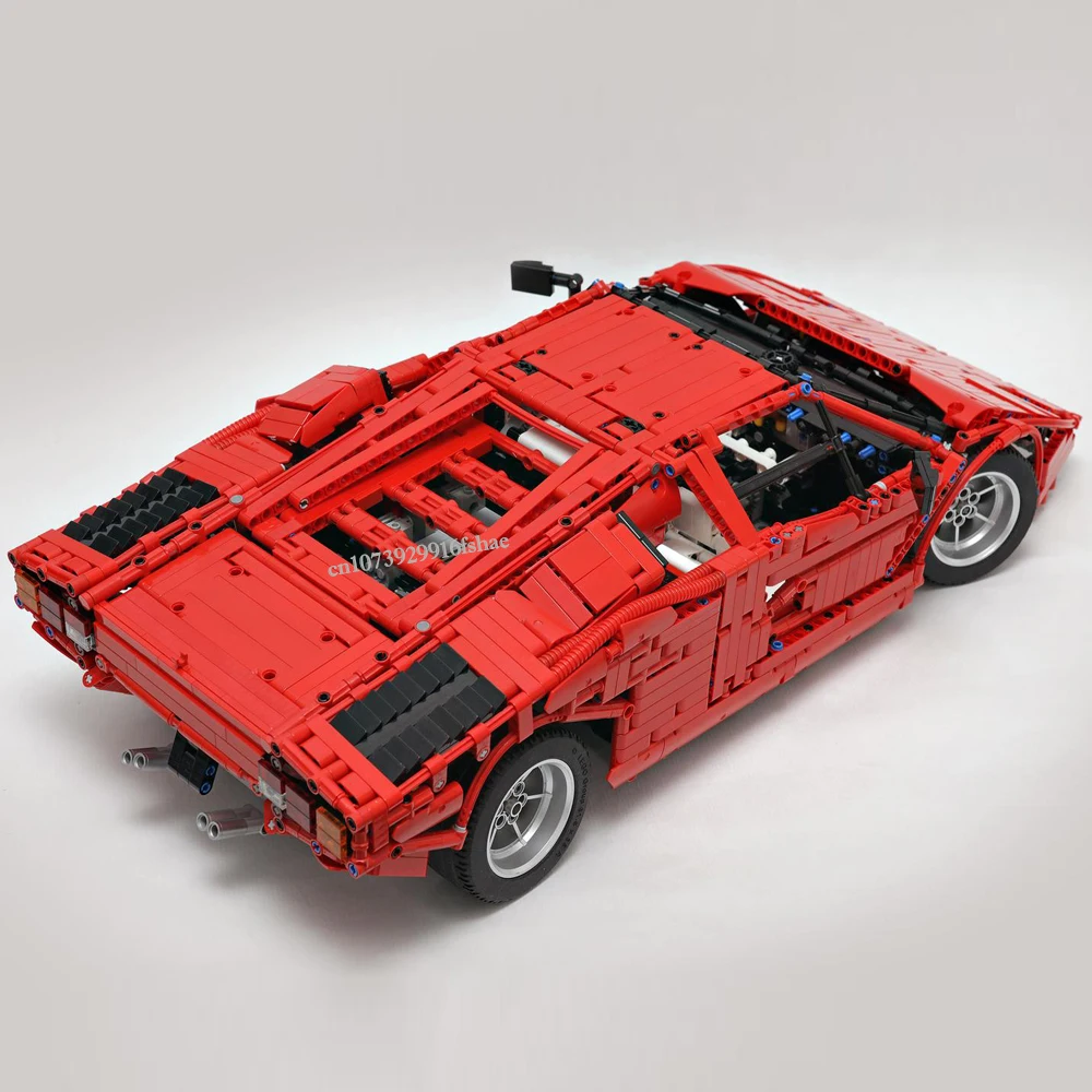 3167PCS 1:7 red 1974 Countach LP400 classic retro supercar static version racing creative ideas ChildrenToy Gift technologyBlock