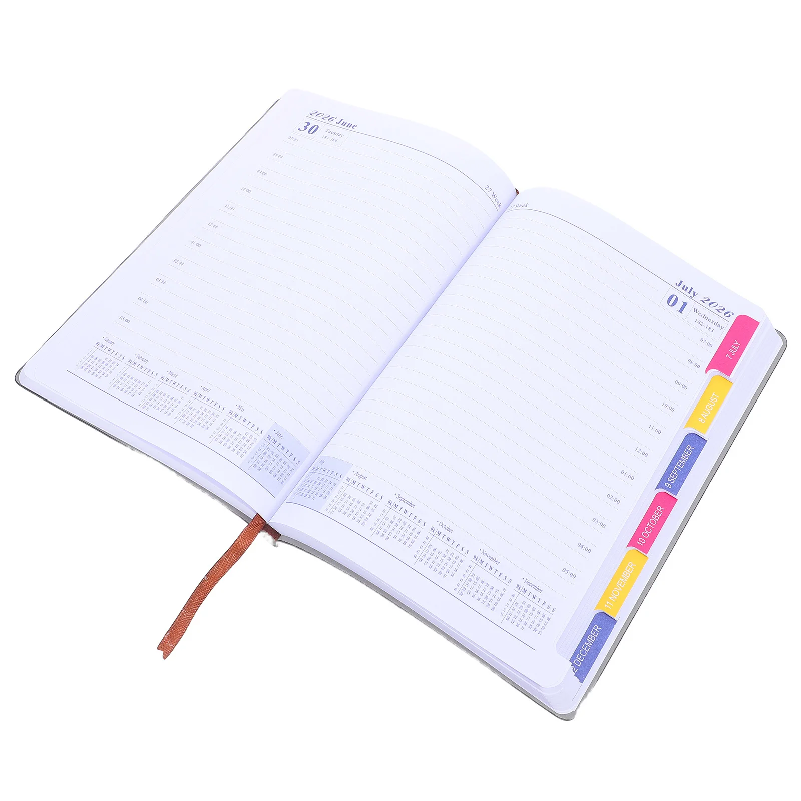 

2026 Yearly Planner A5 Monthly Weekly Daily Calendar Journal Thick Paper Schedule Organizer For Work School Personal Use