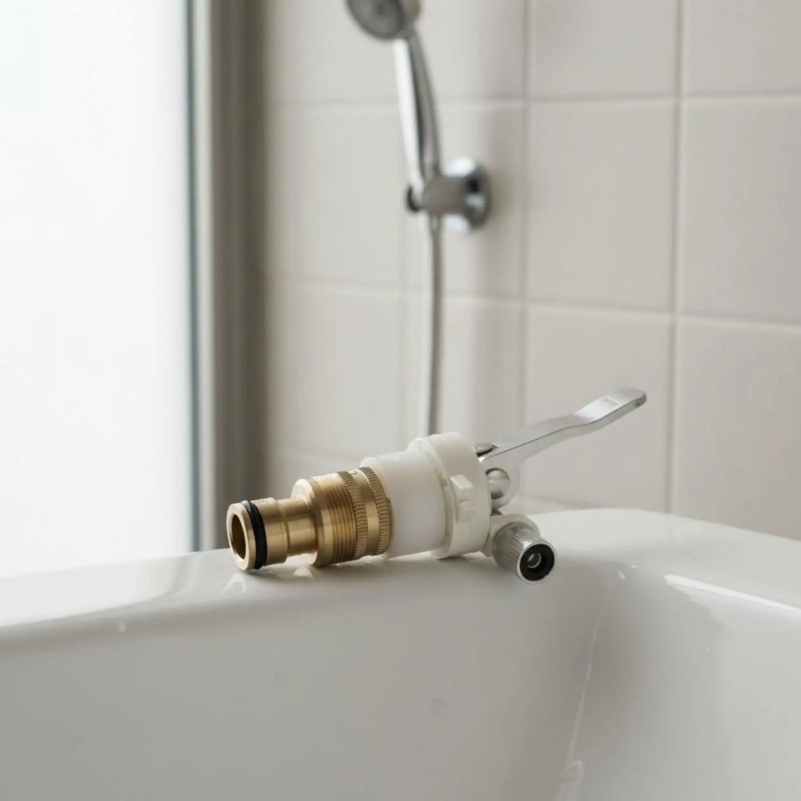 

Aluminum Faucet Adapter Long-Lasting Metal Washing Machine Tap Adapter Water Hose Joiner Quick Connect Plumbing Hardware