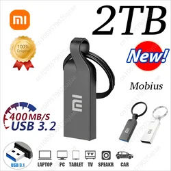 XIAOMI Original Mobius Ring Pen Drive 2TB USB3.2 Flash Drive High-Speed Metal Waterproof USB Memory For Computer Storage Devices