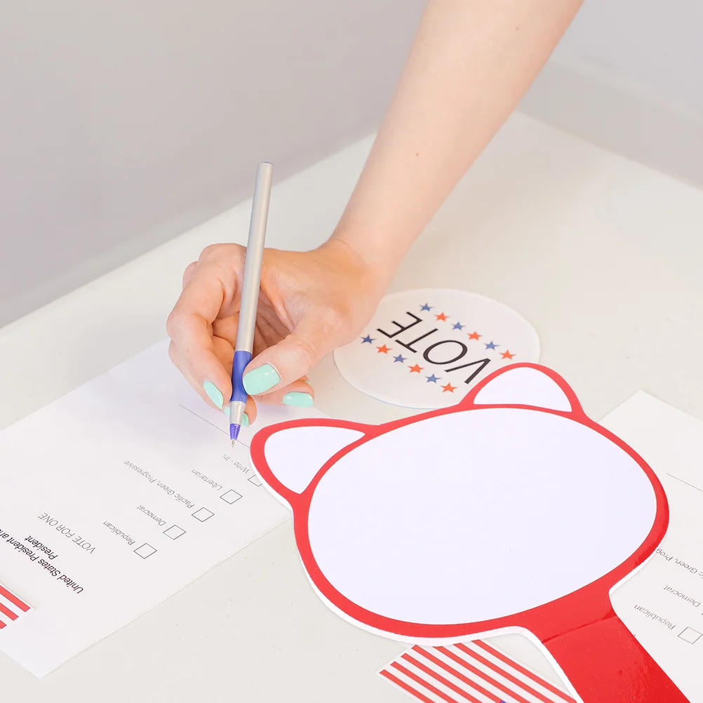 2 قطعة السبورة البيضاء المحمولة لوحات المسح الجاف للتصويت على المسجل القضاة مزادات ألعاب الفصول الدراسية جانب واحد لوحات بيضاء صغيرة #2