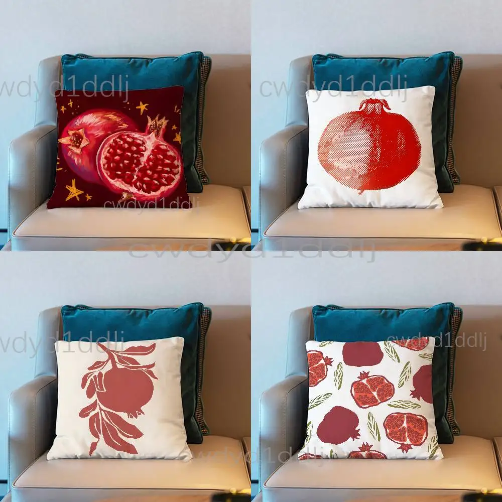 

Fruit Pomegranate Painting Cushion Cover Pillow Cover Decor Pillowcase Printed Cushion Case For Couch