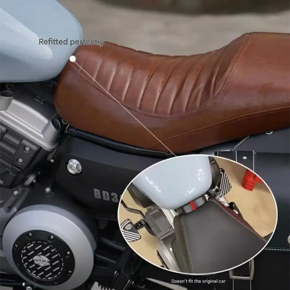 【Precise Fit】Extended double seat cushion for QJMOTOR SRV 300, breathable and widened seat for Chinchillas 300 modified seats.