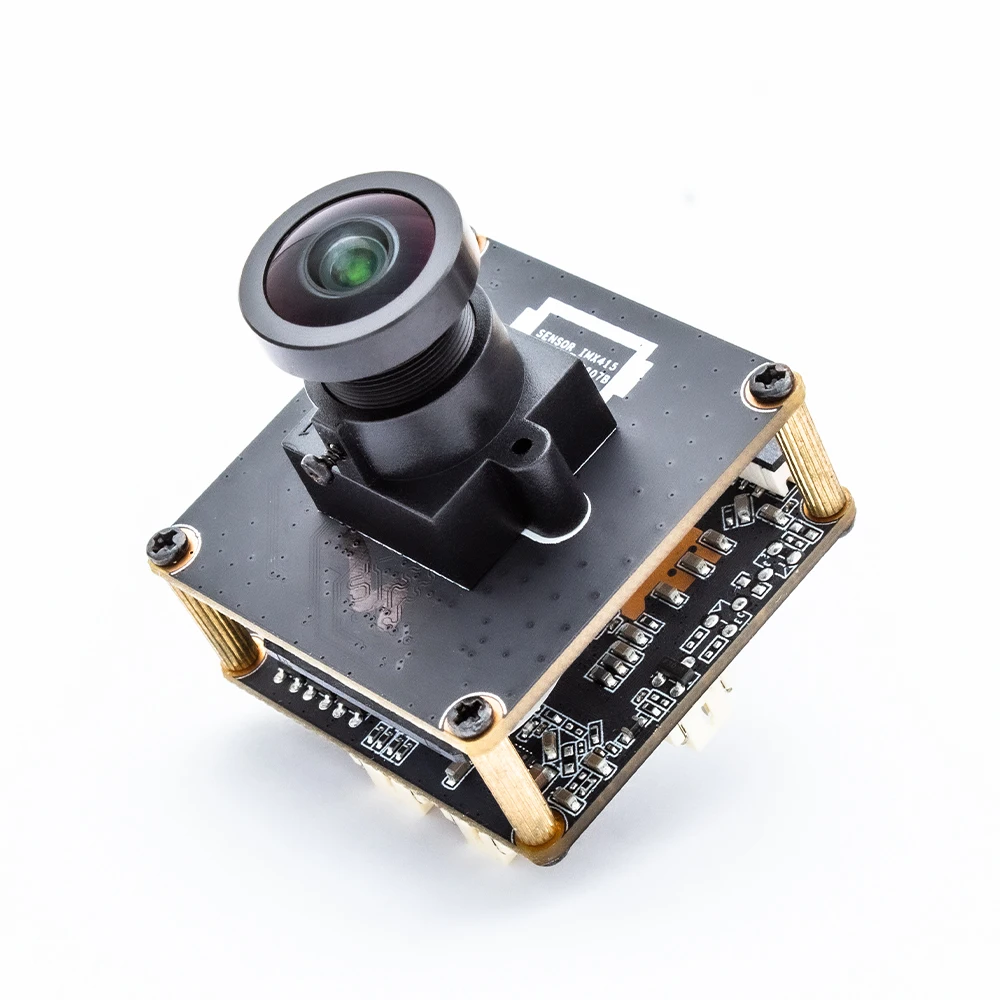 WGWK 8MP IMX415 3840*2160 20FPS Webcam Board Low illumination Radiator With No Distortion Lens Play For Security Camera Model