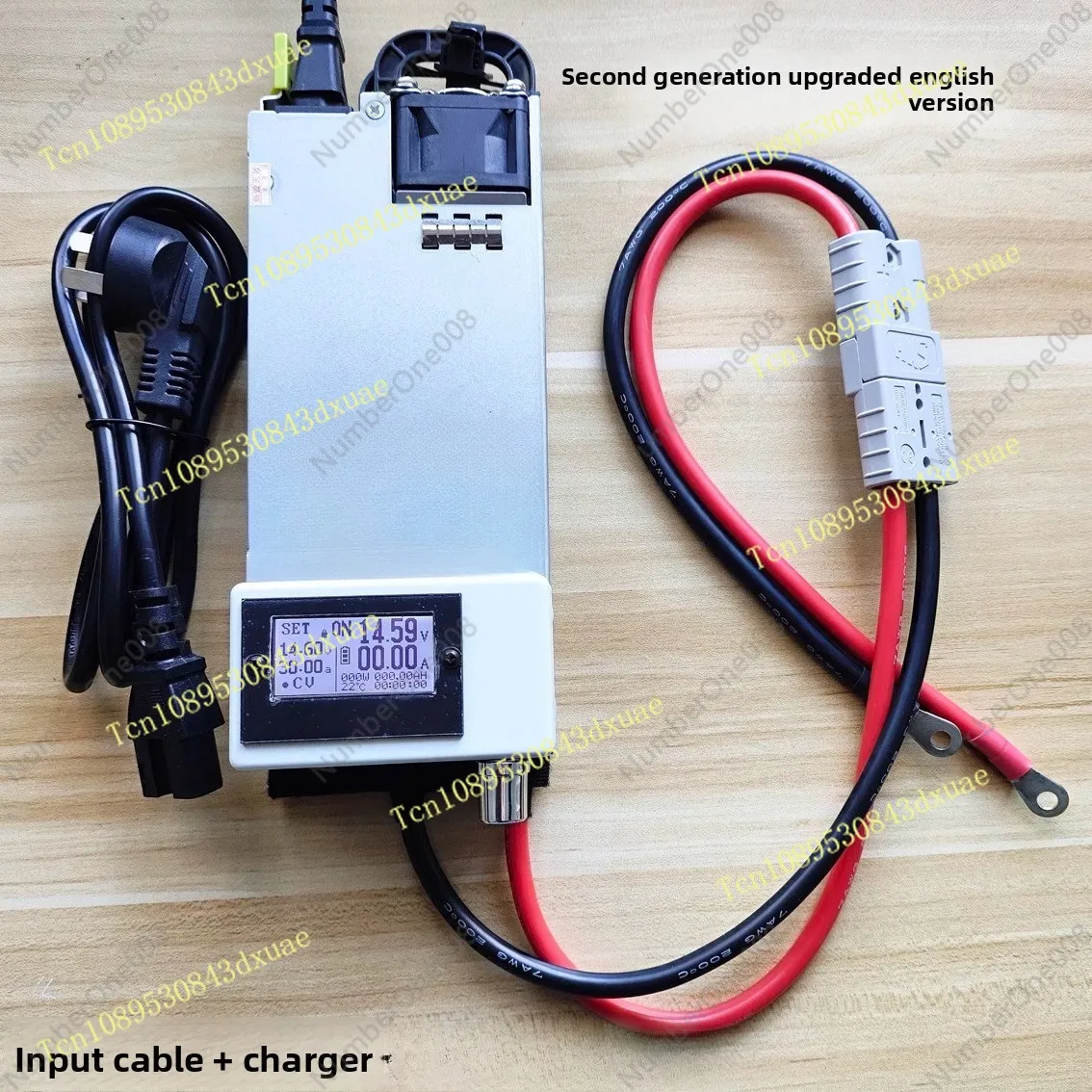 Adjustable Car Battery Charger 12V 750W, for LiFePO4 & Lead-Acid Batteries with Voltage Control