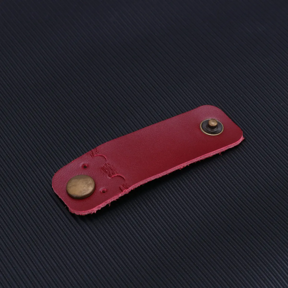 

Wine Red Round PU Cord Organizer Slim Cable Keeper for Earbuds Chargers USB Cables Portable Wire Management for Travel