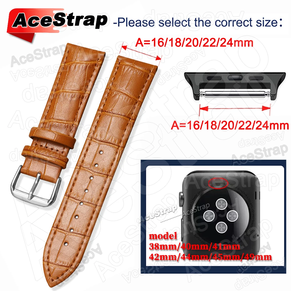 2pcs Connector for Apple Watch 45mm 44mm Steel Adapter for Apple Watch 10 46mm 42mm 44mm Series 9 8 7 6 SE 40mm 41mm Ultra2 49mm