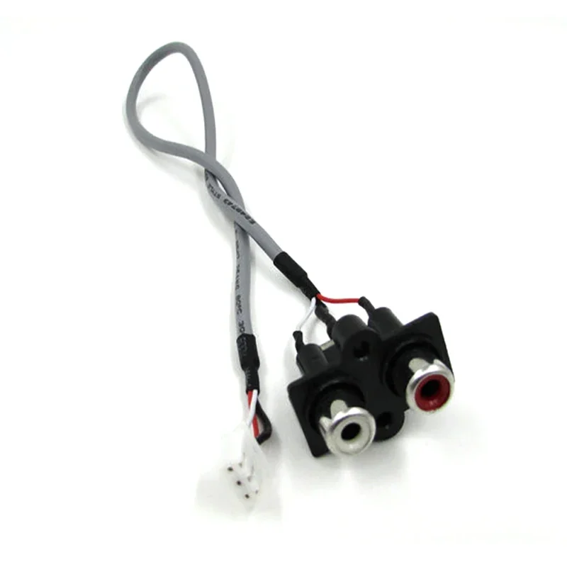 Audio Signal Cable 2 RCA TO XH2.54MM-3PIN Audio Input Socket 30CM Line Length Extended Sound Signal Interface For Panel