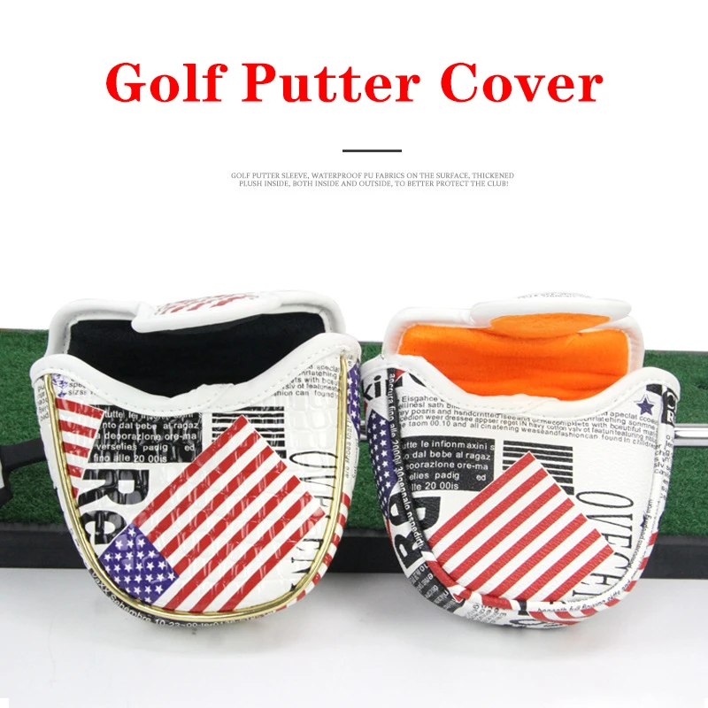 Waterproof Golf Putter Covers, Half Round Putter Covers, American Flag, 3 Styles to Choose, Fashion