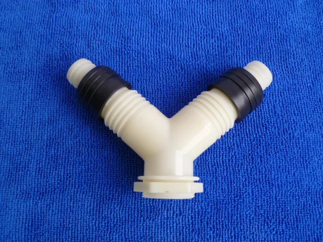 Kitchen sink sink basin water washing machine drain pipe tee joint Y type double seal joint