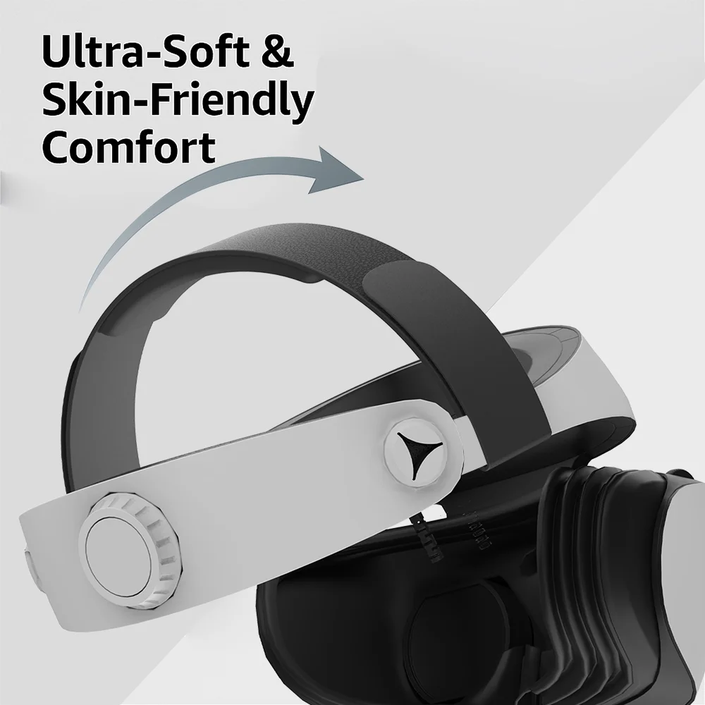 حزام رأس مريح لتخفيف الضغط من البولي يوريثان لـ Vision Pro / PSVR2 / PICO4 / Quest 3 ملحق وسادة تخفيف الضغط الناعمة القابلة للتعديل