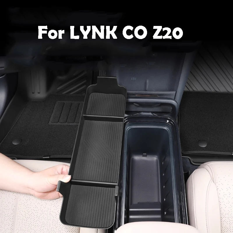 

Для LYNK CO Z20 2025 2026, ящик для хранения под центральным управлением, силиконовые украшения для салона автомобиля, специальные аксессуары