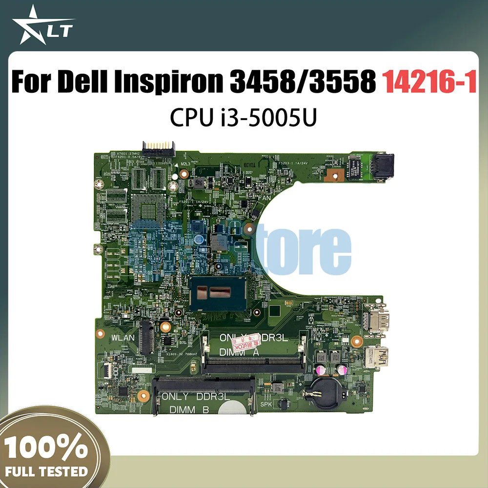 

CN-0MY4NH Mainboard For DELL Inspiron 3458 3558 Notebook motherboard 14216-1 with i3-5005U CPU DDR3 full tested