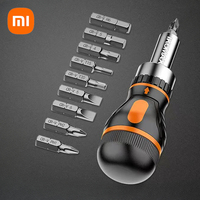 Xiaomi 9 in 1 Adjustable Ratcheting Screwdriver Set Magnetic Nut Driver Tools Multifunctional Electronic Repair Screwdriver KIT