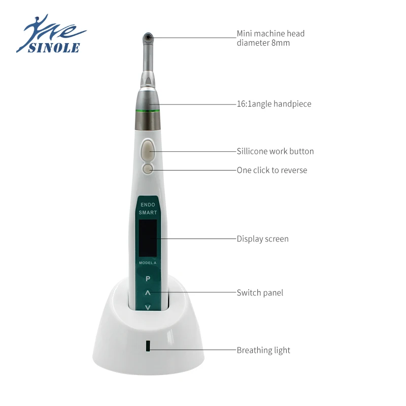 SN Whole Set Dental Wireless Endo Motor 16:1 Cordless Apex Locator Root Canal Apex Location Periodontics Measurement Equipment