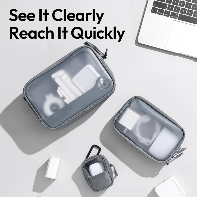 Ulanzi BP15 2.6L/0.85L/0.175L حقيبة تخزين شفافة صغيرة محمولة مقاومة للماء لملحقات كاميرا الهاتف الذكي الخفيفة الكاملة