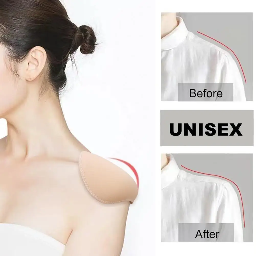 3Pairs Invisible Detachable Foam Shoulder Pad Breathable Adhesive Strips Shoulders Enhancer Low Shoulders Shoulder Pads