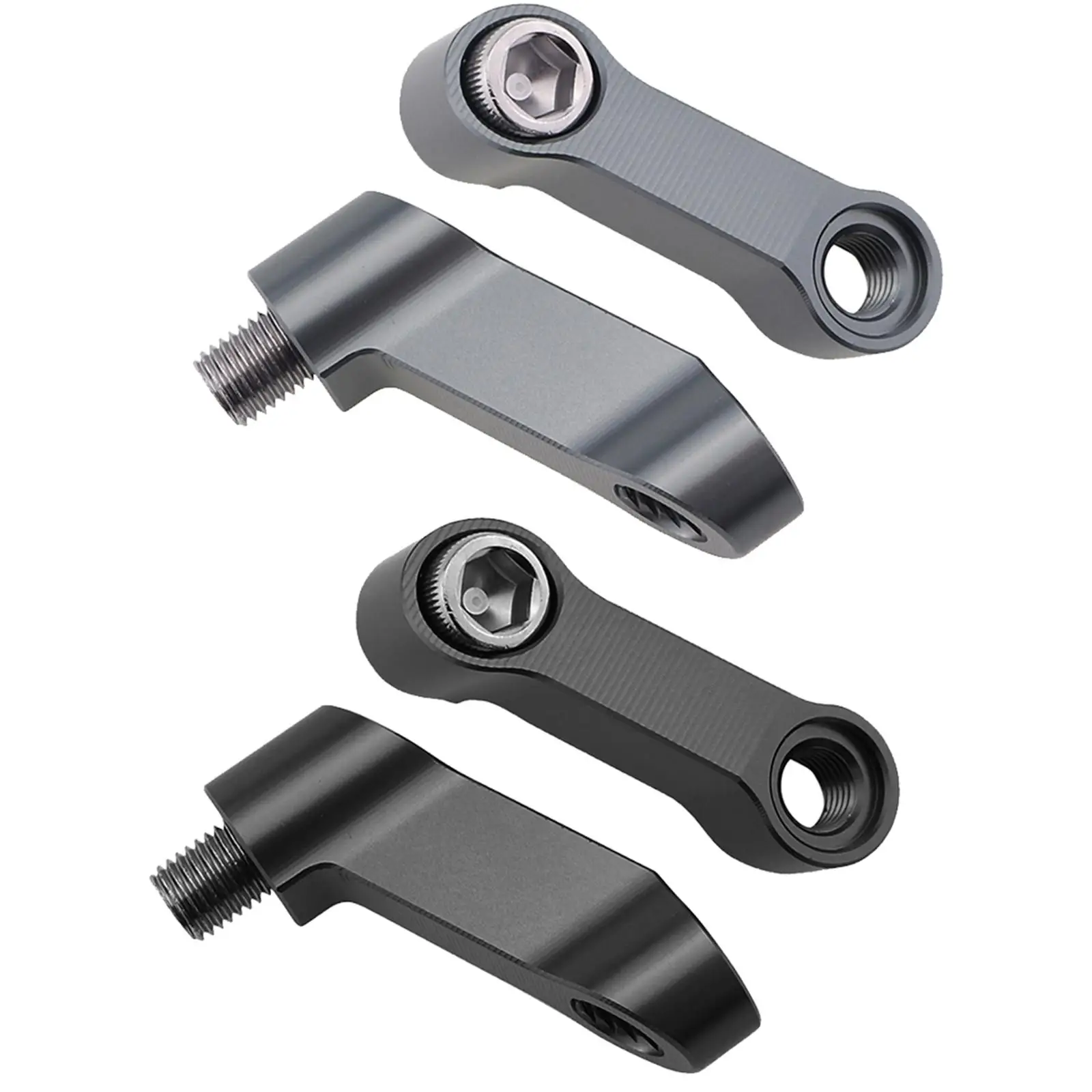 Mirror Extender Adapters Easy to Install Aluminum Alloy for Yamaha